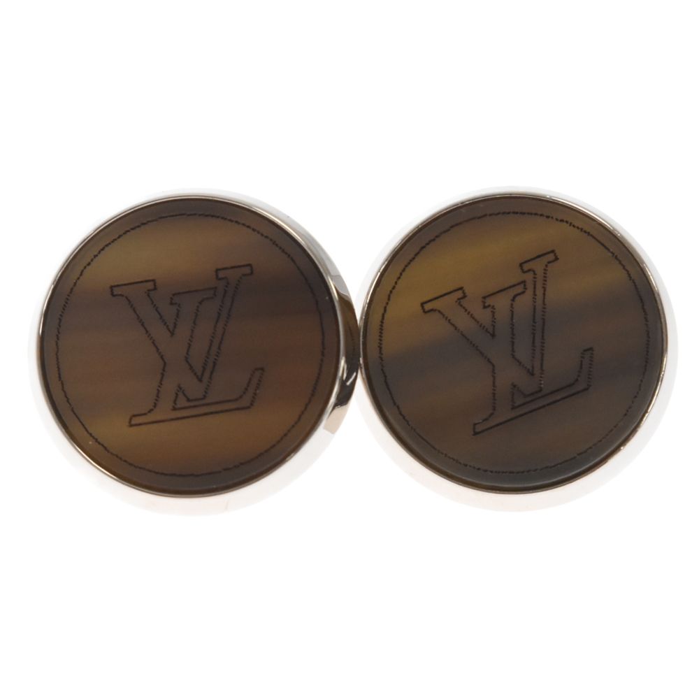 LOUIS VUITTON (ルイヴィトン) LVホーン カフスボタン シルバー