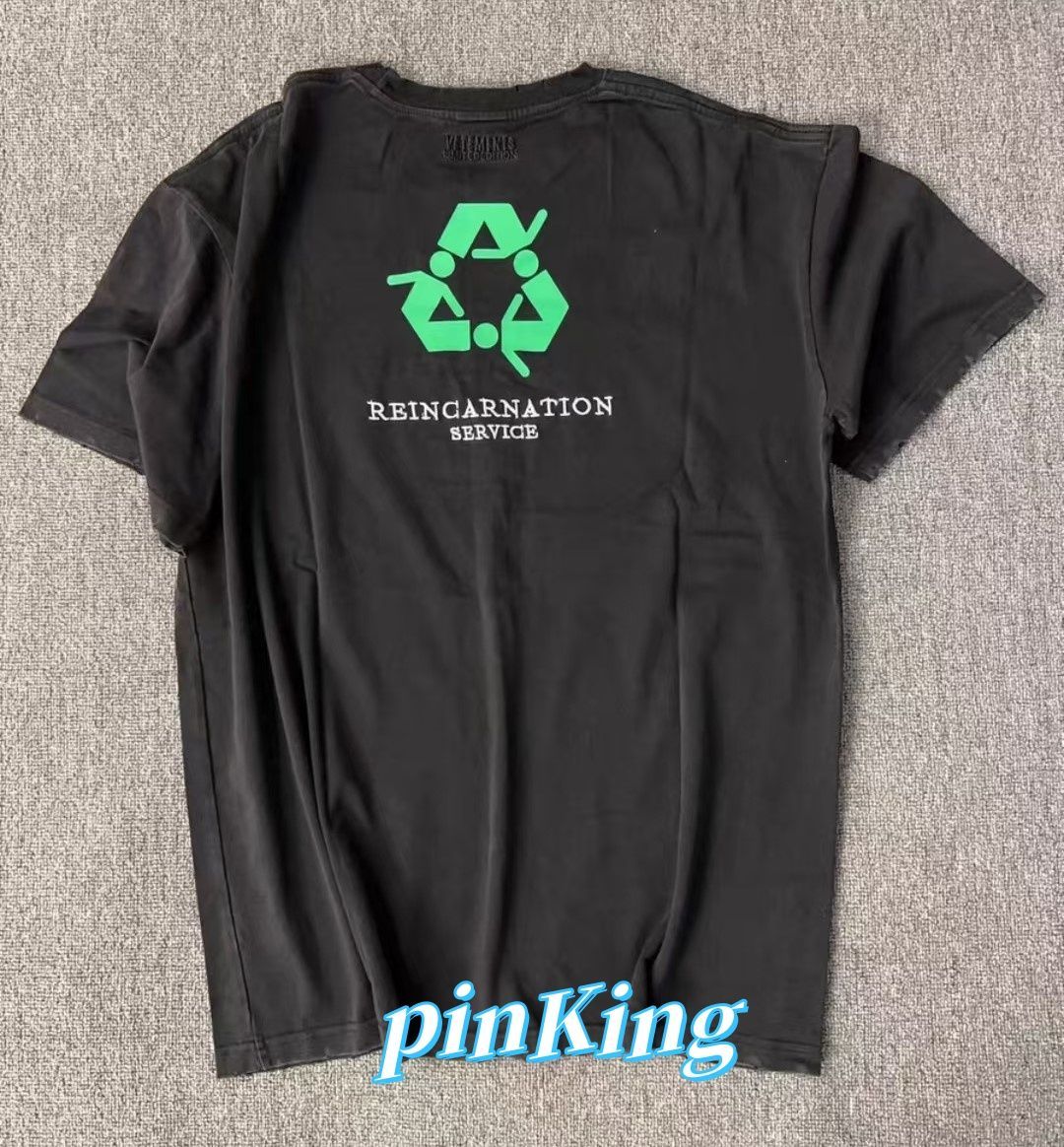 VETEMENTS NOT DOING SHIT TODAY BLK ヴェトモン Tシャツ