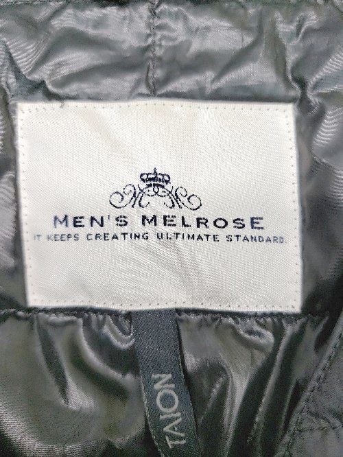 ◇ MEN'S MELROSE メンズ メルローズ 無地 シンプル ダウンベスト 表記なし ブラック メンズ P  【1404040004551】