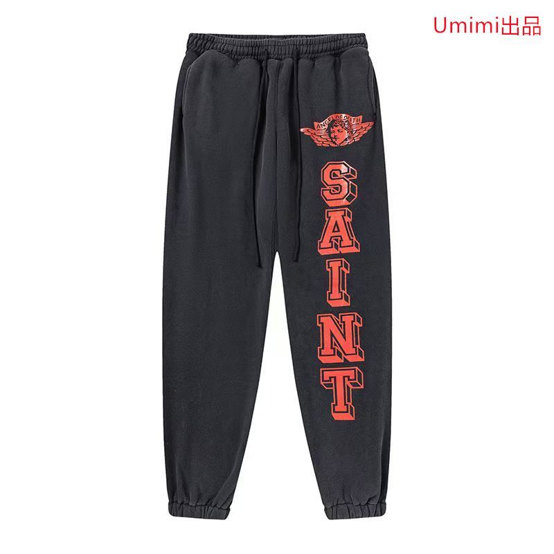 目を引く魅力的な◆SAINT MICHAELセントマイケル◆エンジェル オブ デス コットン スウェットパンツ