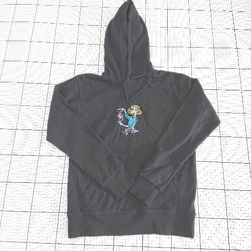 【新品】レフトアローン  left alone  パーカー レフトアローン LEFT ALONE パーカー スウェット 長袖 刺繍 水色 XL