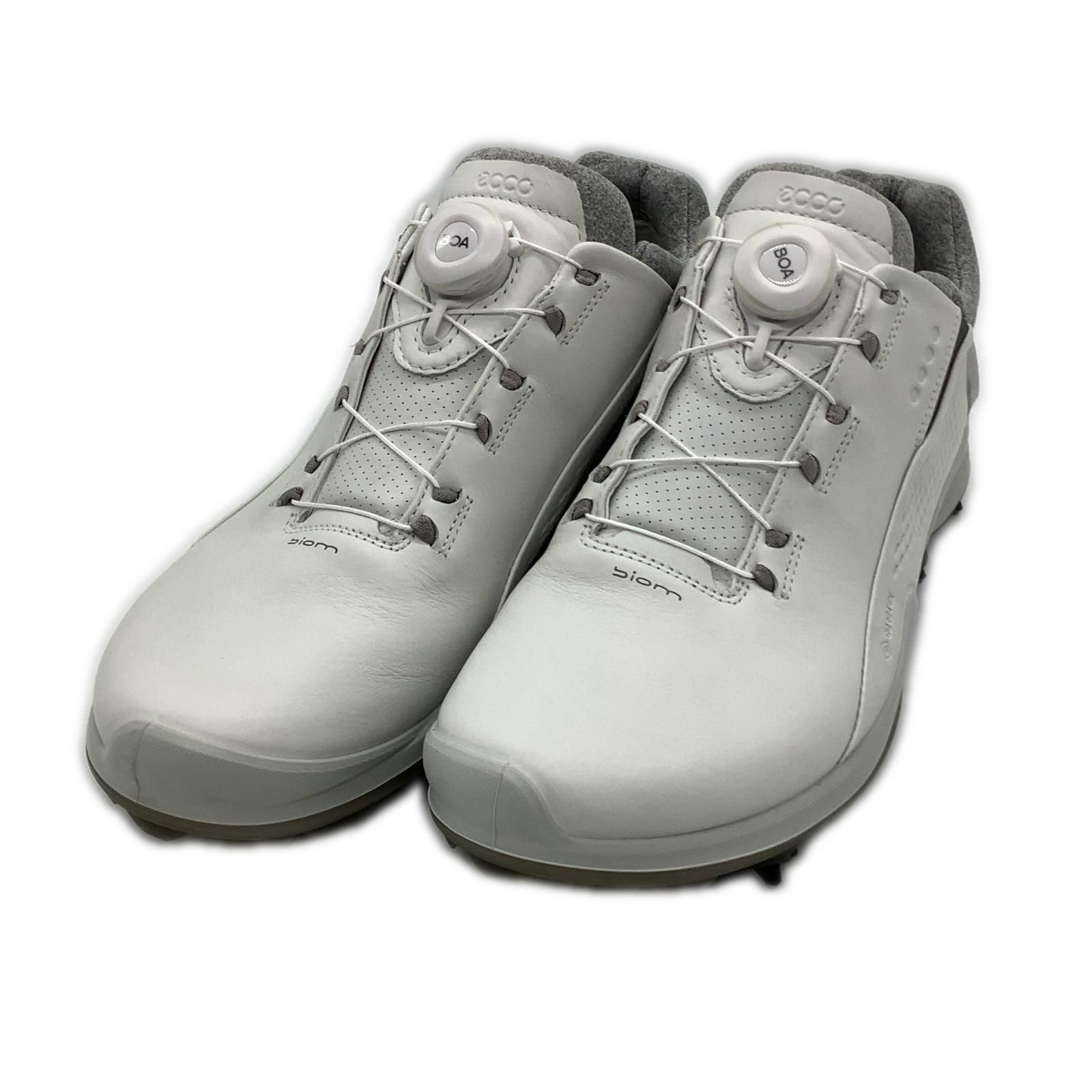 エコー ecco ゴルフシューズ 43 26.5cm ホワイト バイオム G3-XTENZA BOA シンプル 13183401007