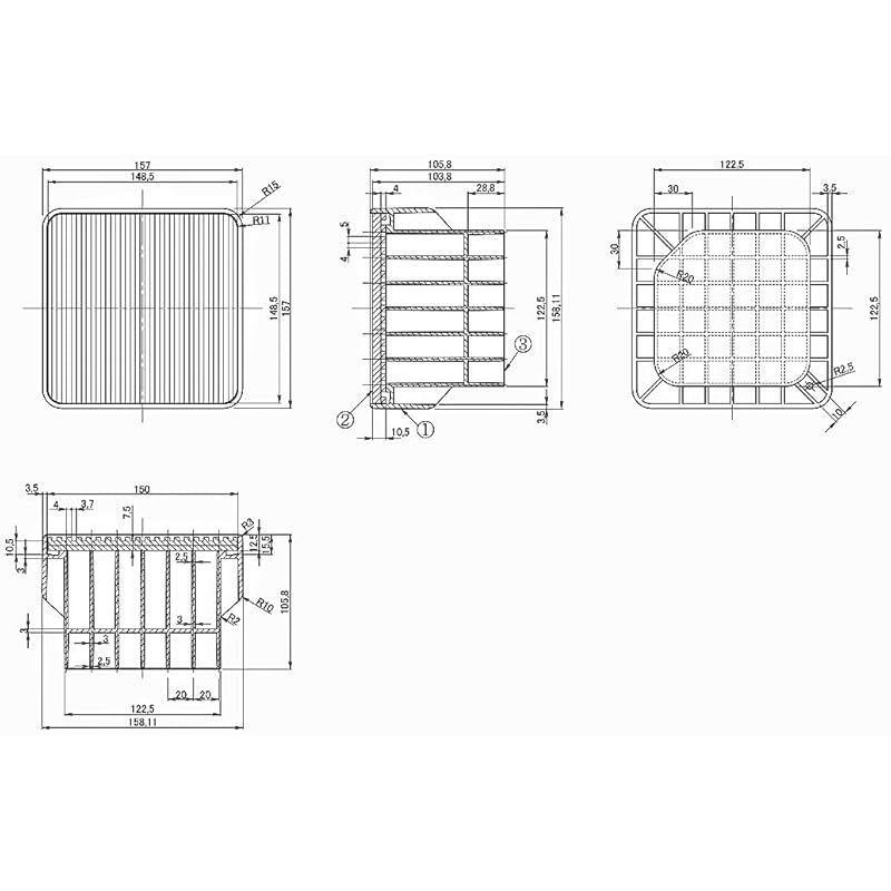 洗濯機台 かさ上げ用 イージースタンド 一般用 高さ105mm Ｄ105 1 WWW_KANDAIZUMI_COM