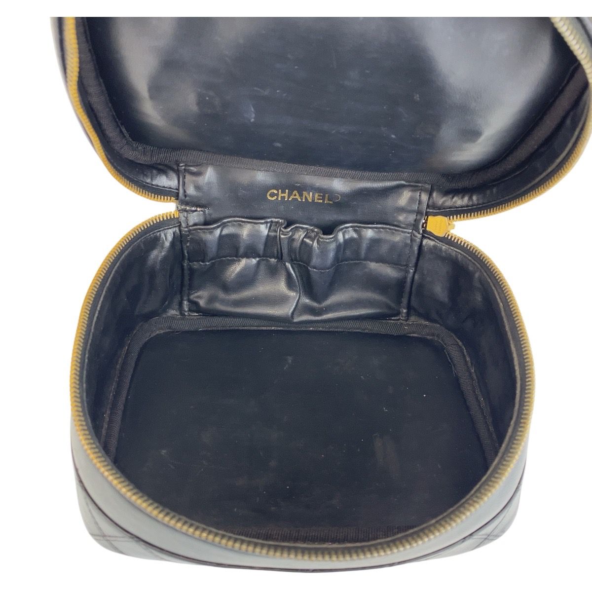 美品 CHANEL シャネル ビコローレ ブラック 黒 ゴールド金具  