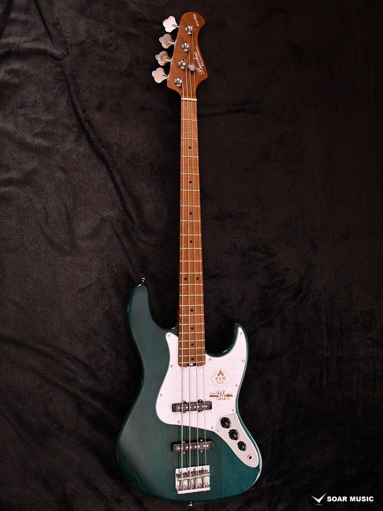 軽快な アウトレット Bacchus WL4-STD RSM S-MAB シースルーマリンブルー GI15405 約4.1kg バッカス エレキベース ローステッドメイプルネック ディンキーシェイプボディモデル 平和