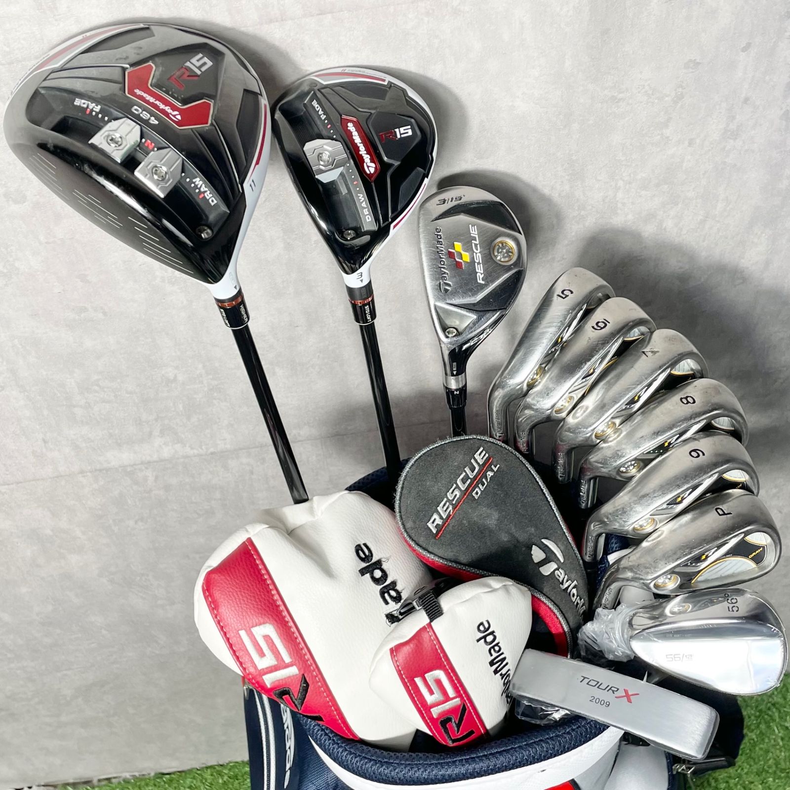 貴重レフティ】TaylorMade R15 ゴルフクラブセット 11本 S