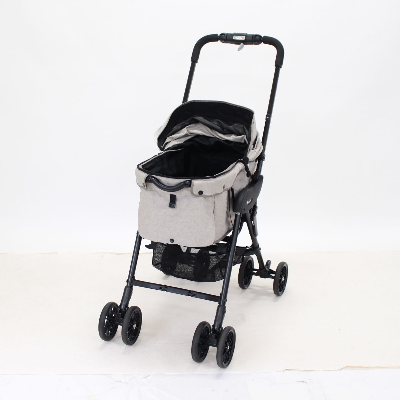 コンビ ペット用カート コムペット ミリミリライト アルファ EG ロング 10th anniversary model ハワイアンベージュ＋フリル ピンクシャンパン 4972990196123 可 C