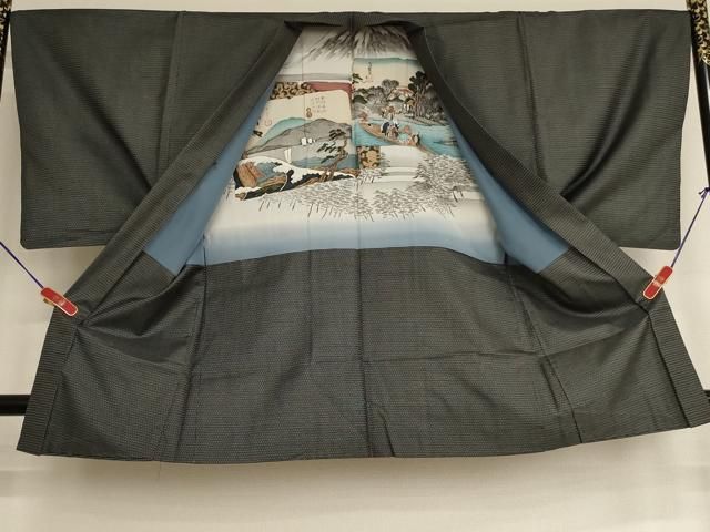 k*u様 夏着物 夏大島紬 本場大島紬 亀甲絣 正絹 AK-7408 夏着物 夏大島紬 本場大島紬 亀甲絣 正絹 AK-7408 - メルカリ