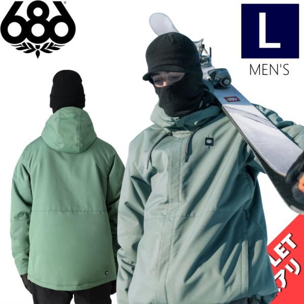 アウトレット 24-25 686 FOUNDATION INSULATED JKT CYPRESS GREEN Lサイズ メンズ スノーボード スキー スノボウェア ジャケット