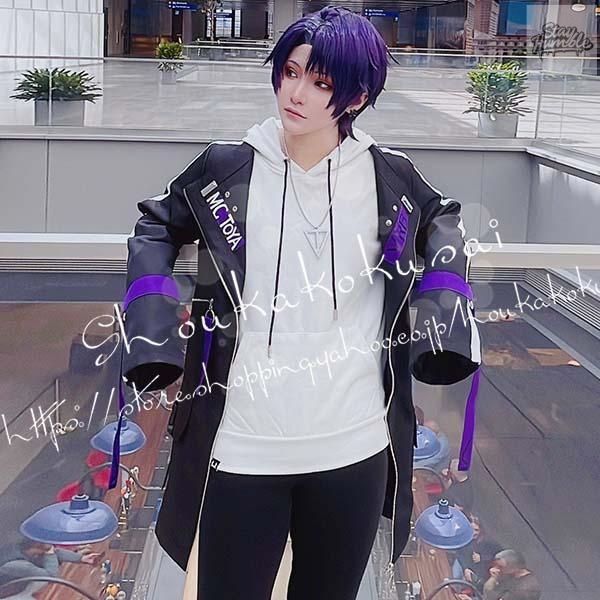 バーチャルライバー風 VTuber 彩虹社 剣持刀也 コスプレ衣装 ウィッグ cos靴 コスチューム 演出服 cosplay 変装 仮装