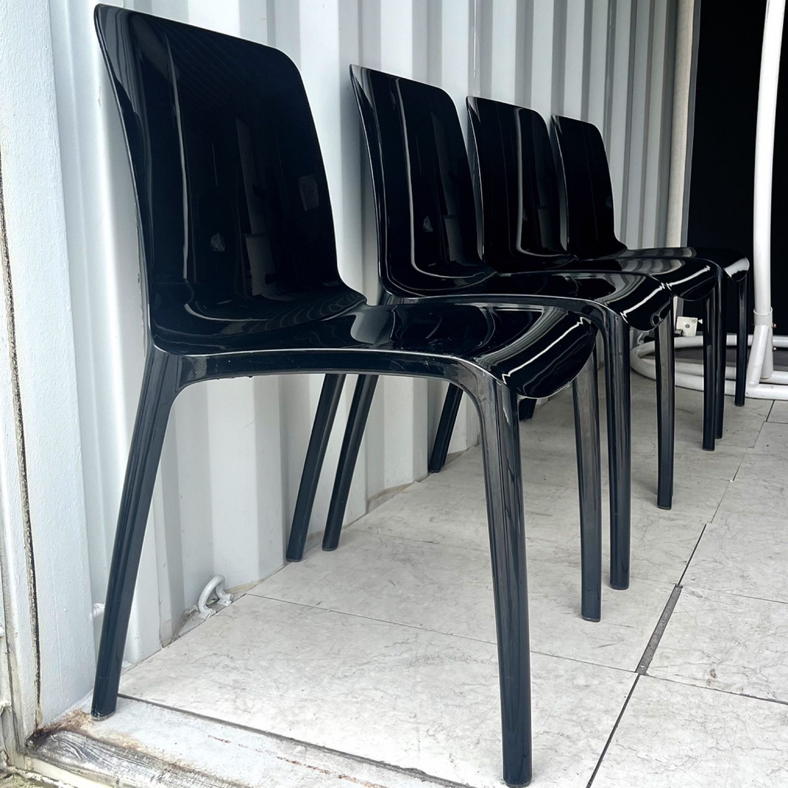 取付無料！カスプリーニ ティファニー イタリア製ブラックダイニング