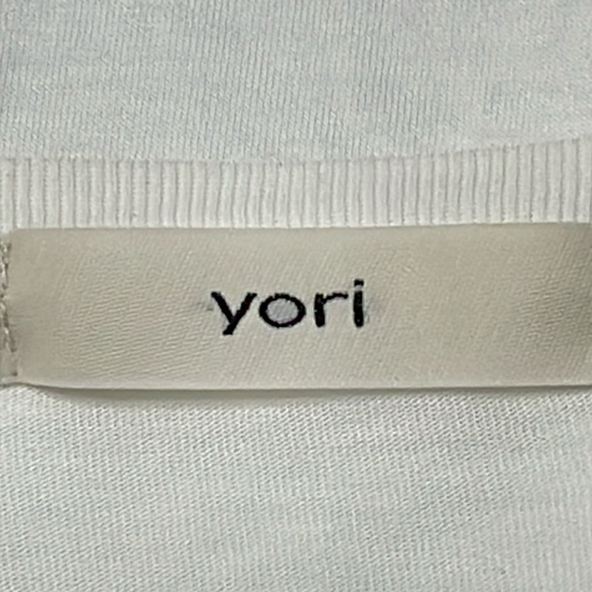 yori ヨリ 七分袖カットソー サイズF レディース - 白 クルーネック NICORILABO_COM