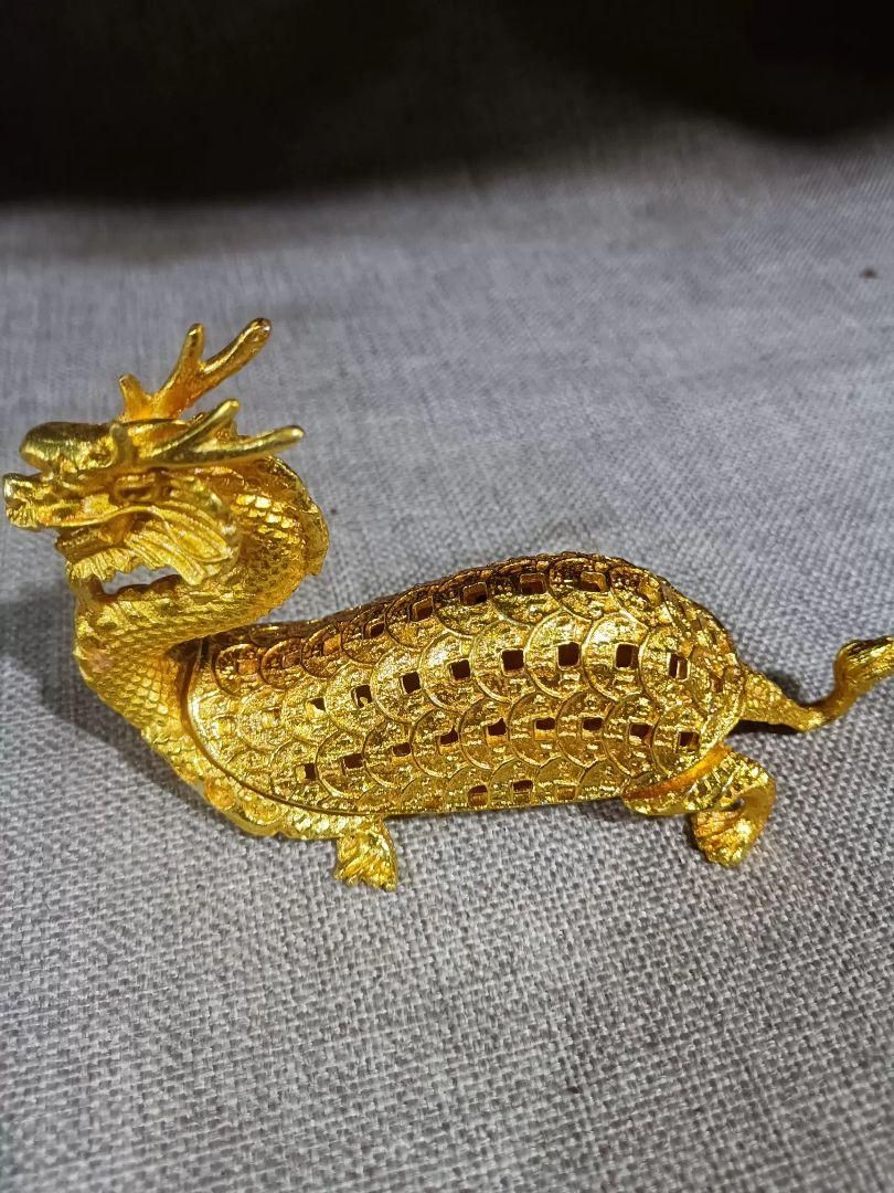 銅 細工 茶道具 金竜亀薫香炉 金銭亀檀香炉 香道具装飾品 現代