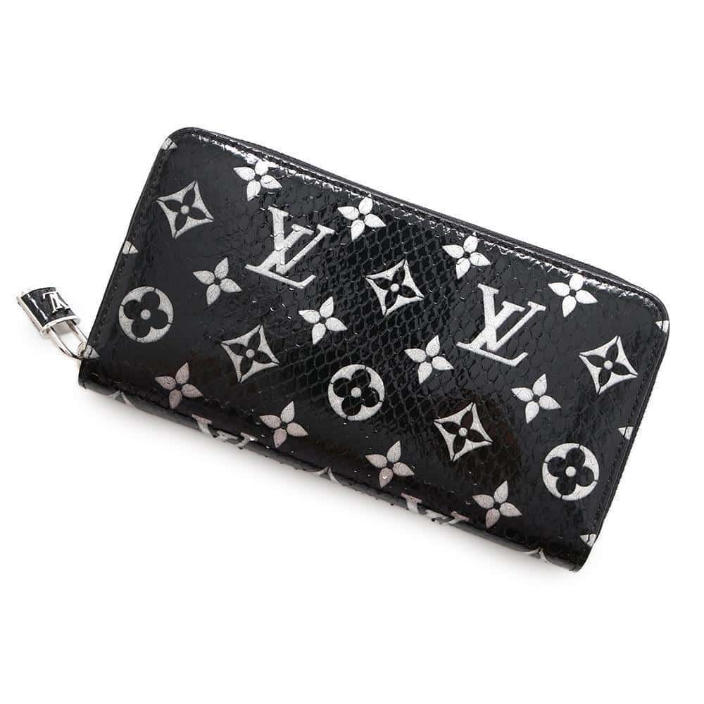 Louis Vuitton 美品ブラック ジッピーウォレット ジッピー・ウォレット ルイヴィトン 長財布 レディース LOUIS