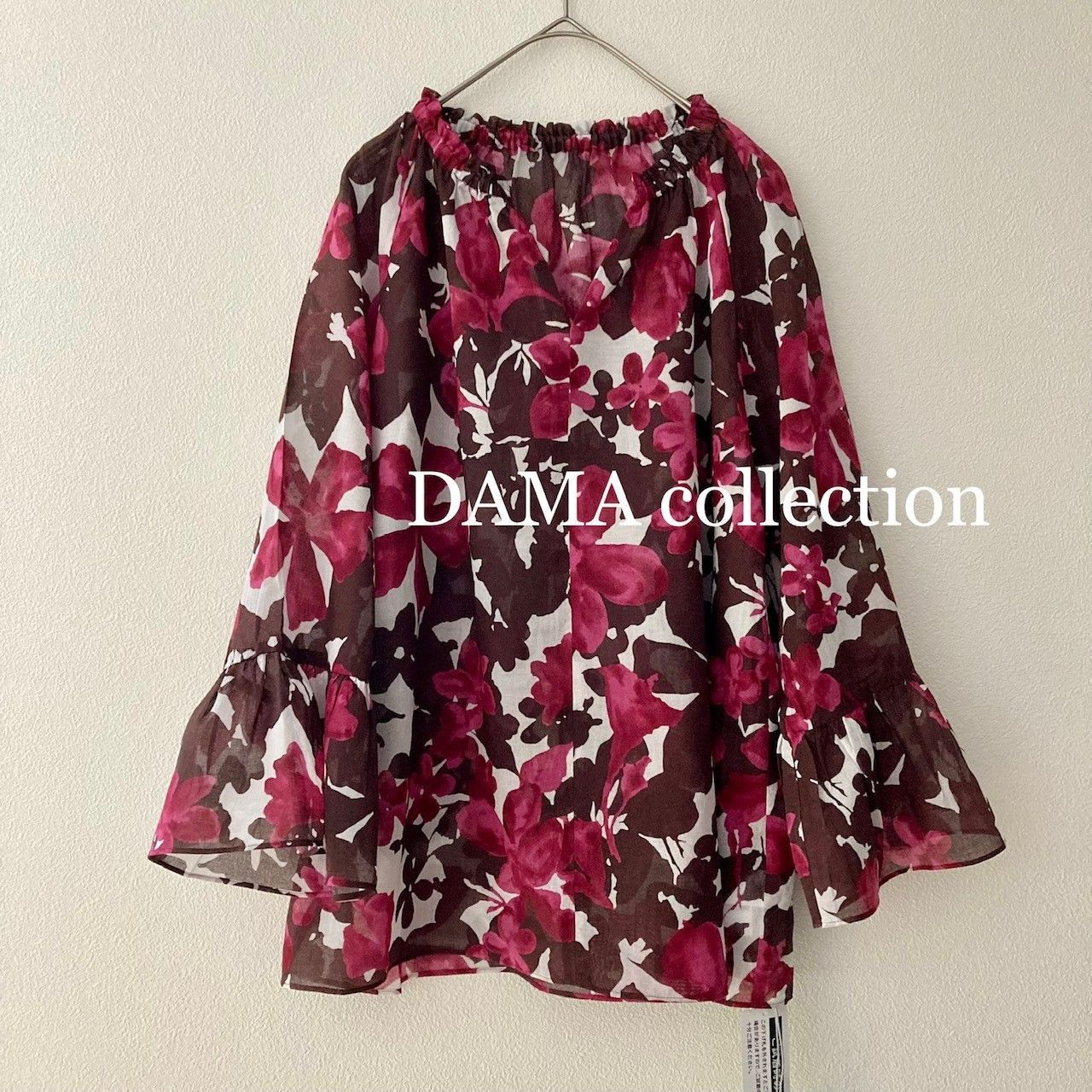 新品未使用 DAMA collection パネルプリント ブラウス - シャツ