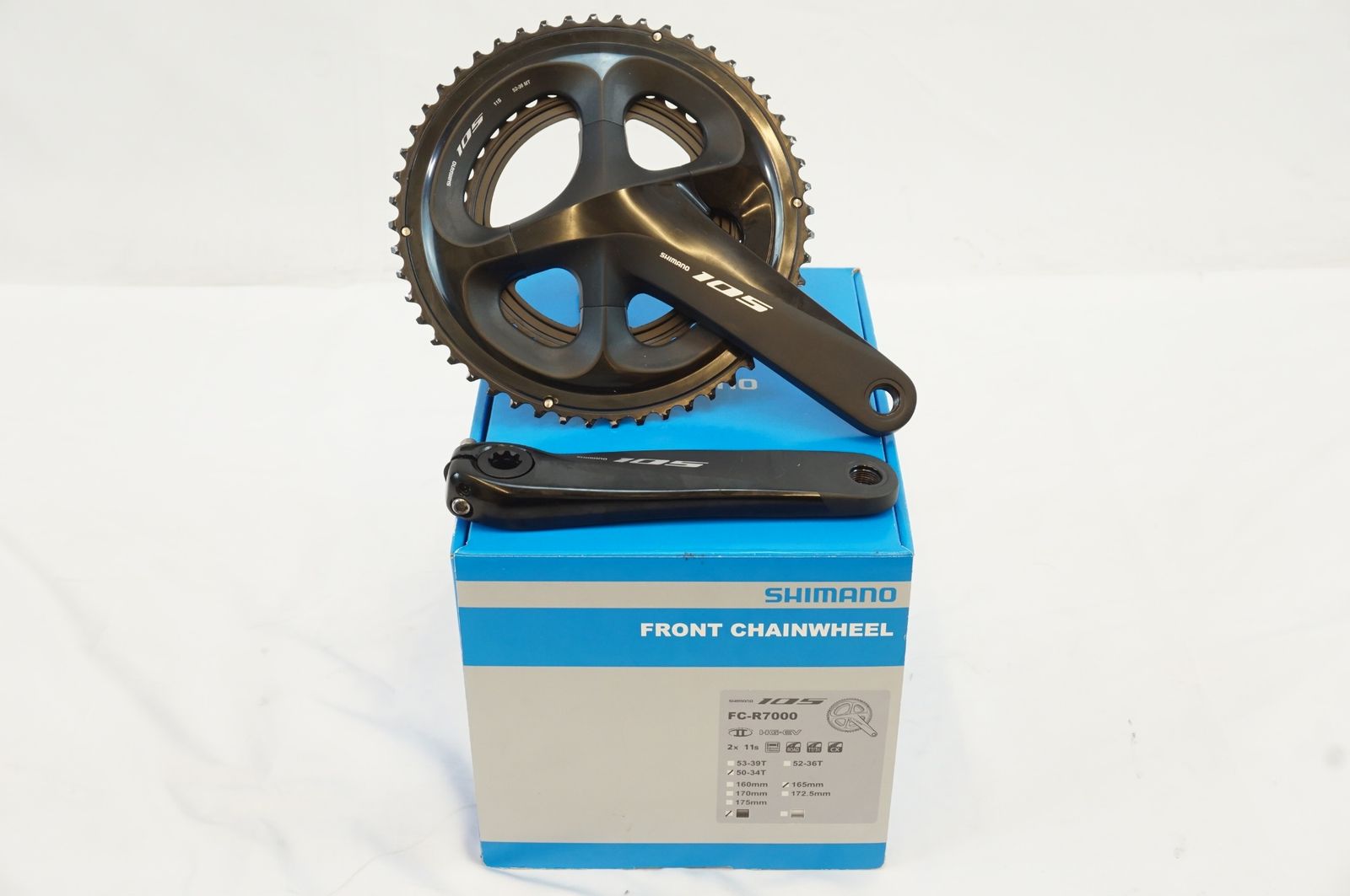 新品●165mm/52-36t●シマノ105●FC-5800●11sクランクセット SHIMANO 「シマノ」 105 FC-5800 52-36T 170mm クランクセット ⁄ 中