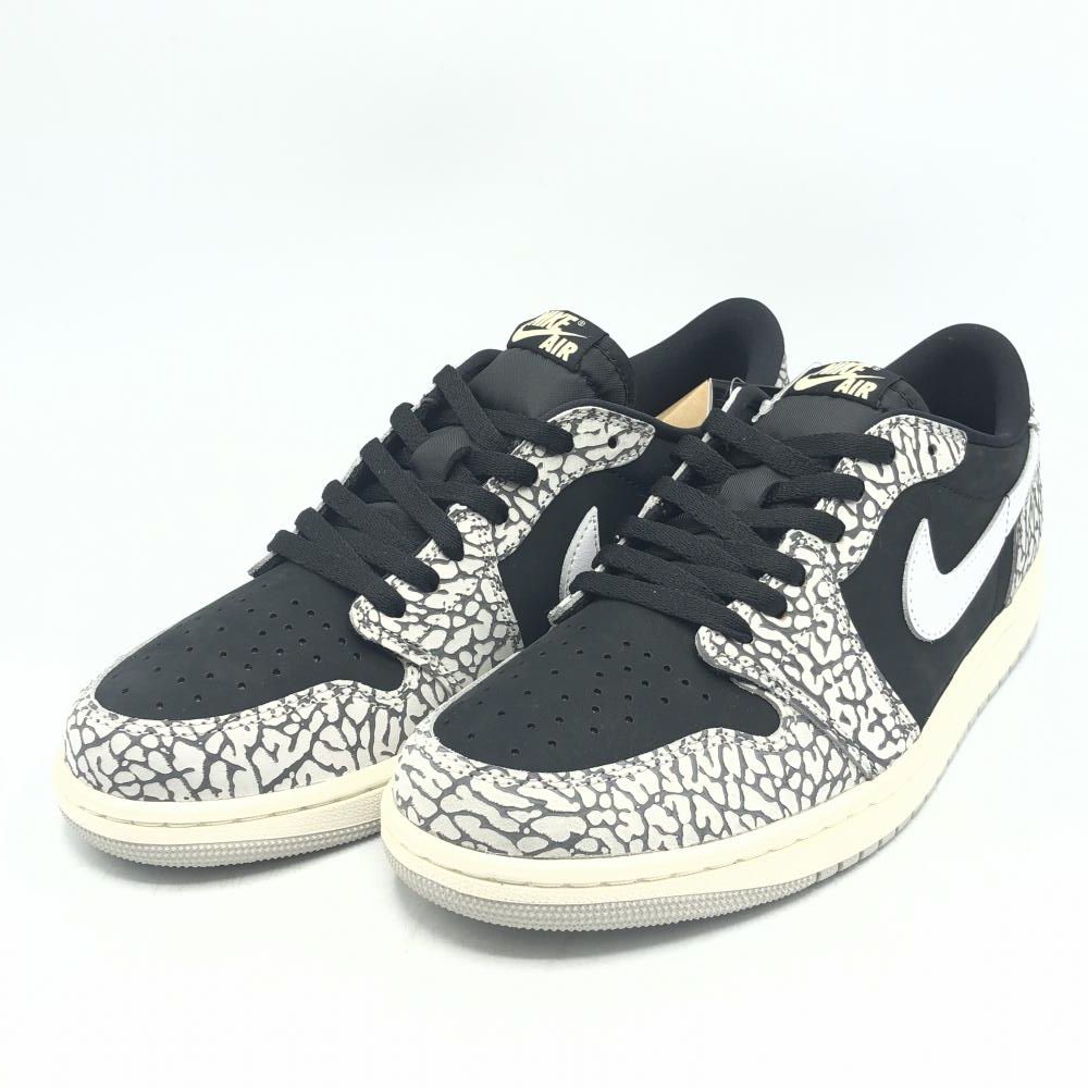 【中古】NIKE AIR JORDAN 1 RETRO LOW OG Black Cement サイズ28cm CZ0790-001 ナイキ エアジョーダン [17]
