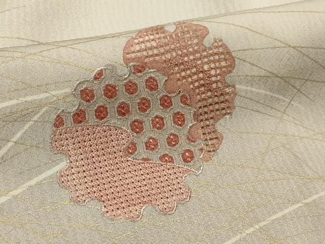 平和屋着物□無地絵羽訪問着 中国三大刺繍 汕頭刺繍 スワトウ