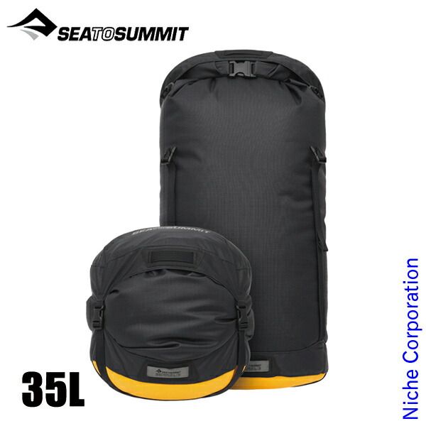 シー トゥ サミット EvacコンプレッションドライバッグHD 35L ST83174 001 ジェットブラック