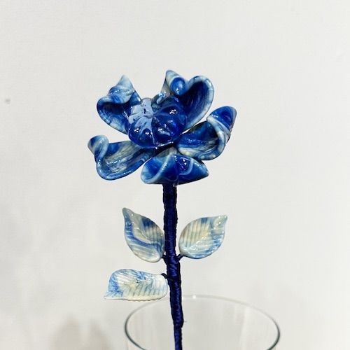 Jouyの様な模様のガラスのお花