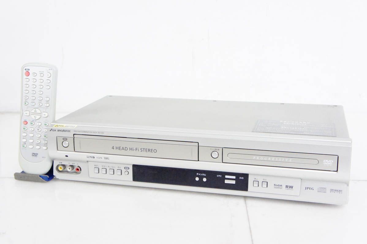 中古】DXアンテナ DVD/VHSコンビネーションデッキ DVDプレーヤー一体型 
