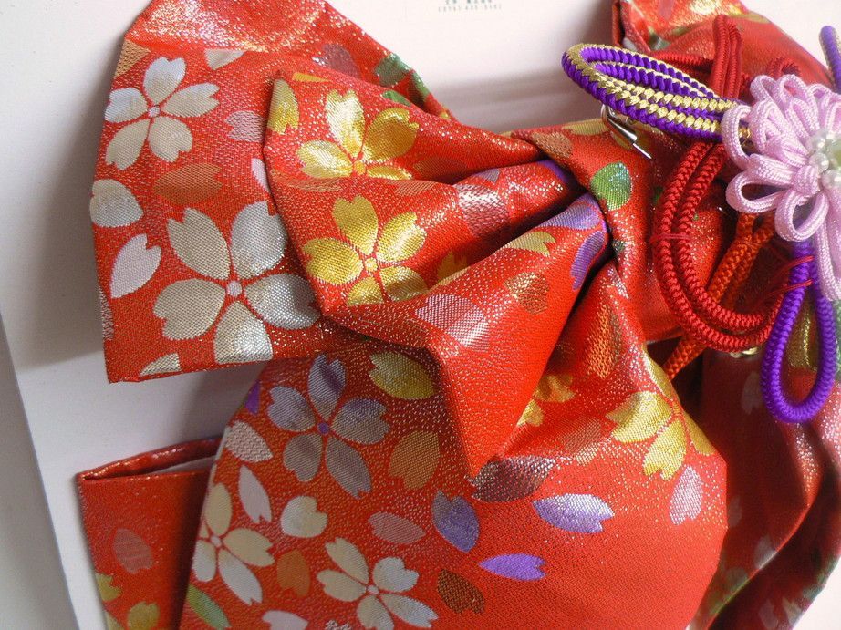 七五三 結び帯 Lサイズ七歳用の祝帯 No, o23-753-7 ・七五三の良き日を