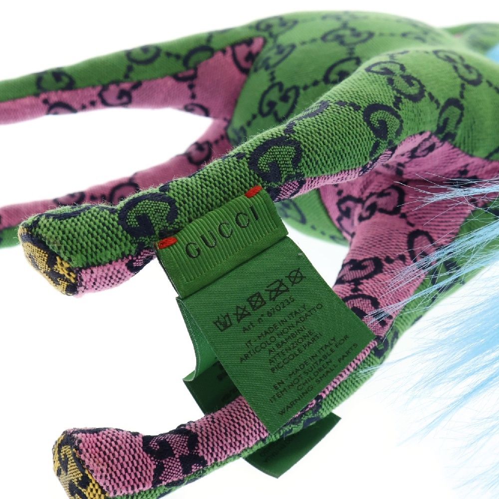 GUCCI グッチ デコラティブキリンGG柄ぬいぐるみ GUCCI グッチ デコラティブ キリン GG柄 ぬいぐるみ グリーン