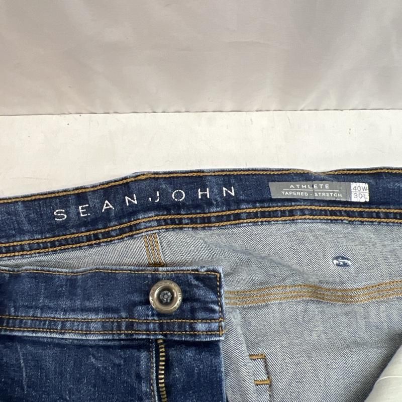 SEANJOHN ショーンジョン パンツ デニム、ジーンズ USED加工 テーパード ストレッチ デニムパンツ ビッグサイズ