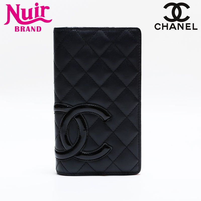 CHANEL シャネル 二つ折り財布 21番台 2015-2016 カンボンライン マトラッセ 二つ折り
