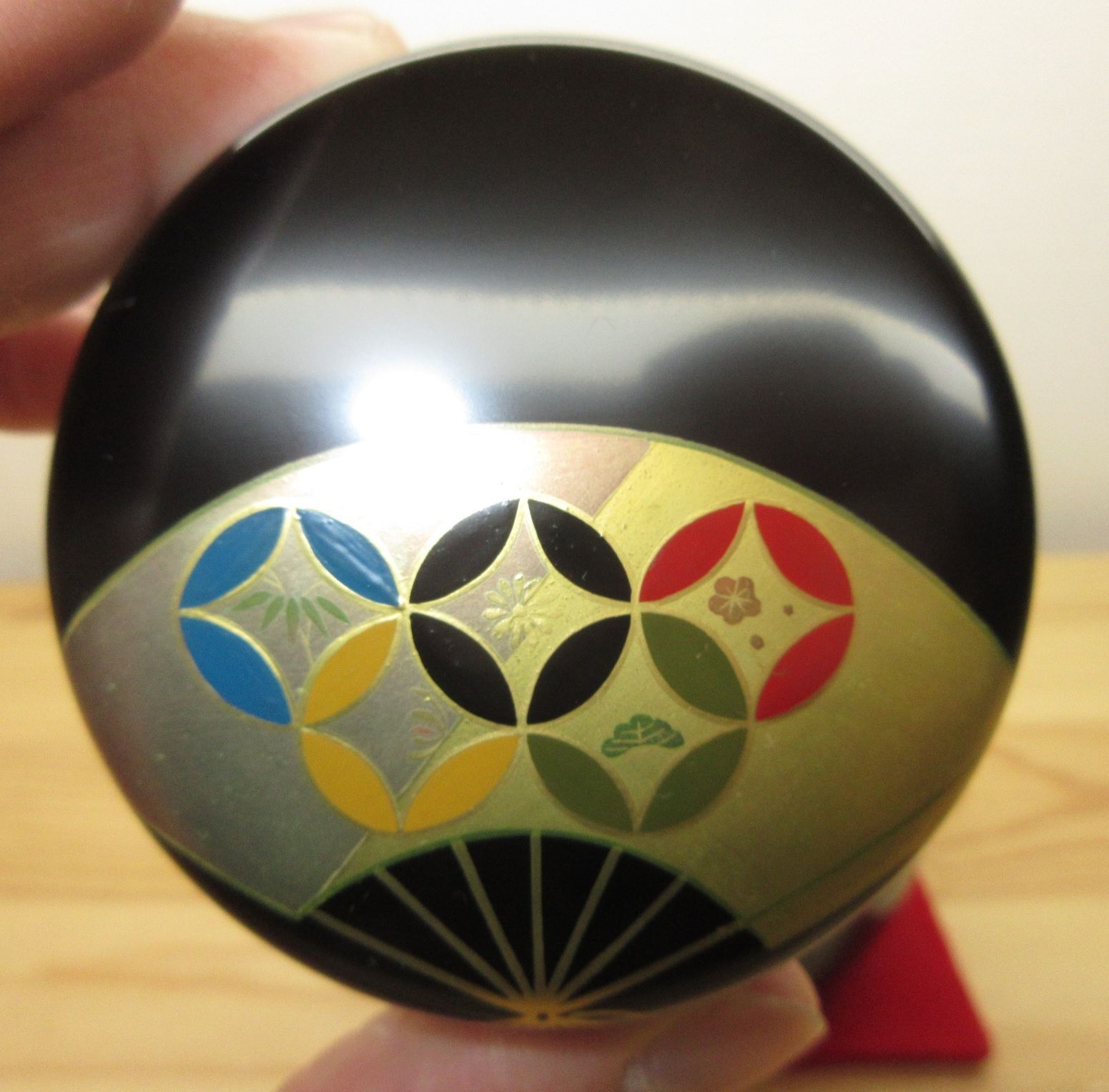 茶道具】中棗 夕顔蒔絵 中村宗悦作 朱中棗 桜蒔絵 山中 中村 宗悦