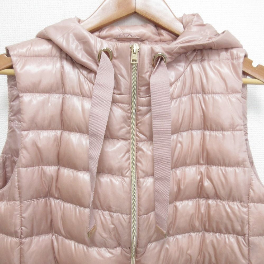 HERMES カシミヤ ラムレザー セリエワッペン キルティング ダウン