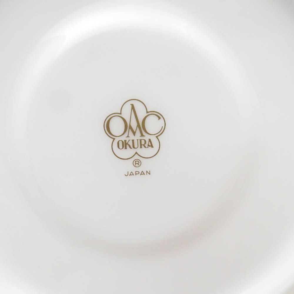 美品 OKURA 大倉陶園 ゴールドライン カップ＆ソーサー 2客 ペア