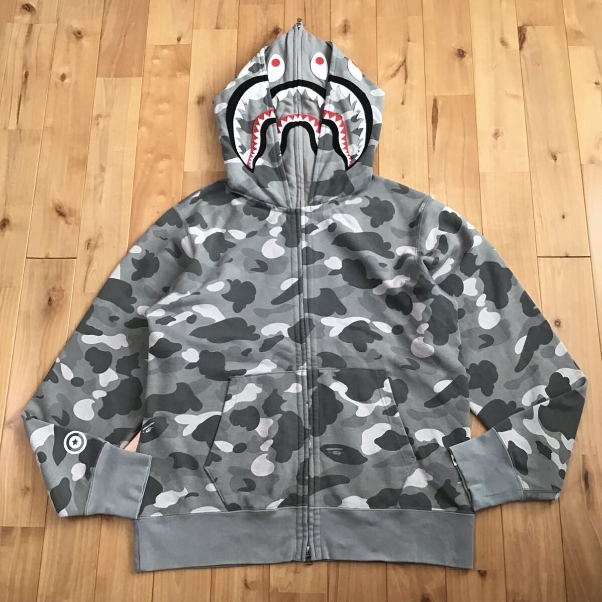 A Bathing Ape カモフラージュ シャークパーカー L 【公式通販】