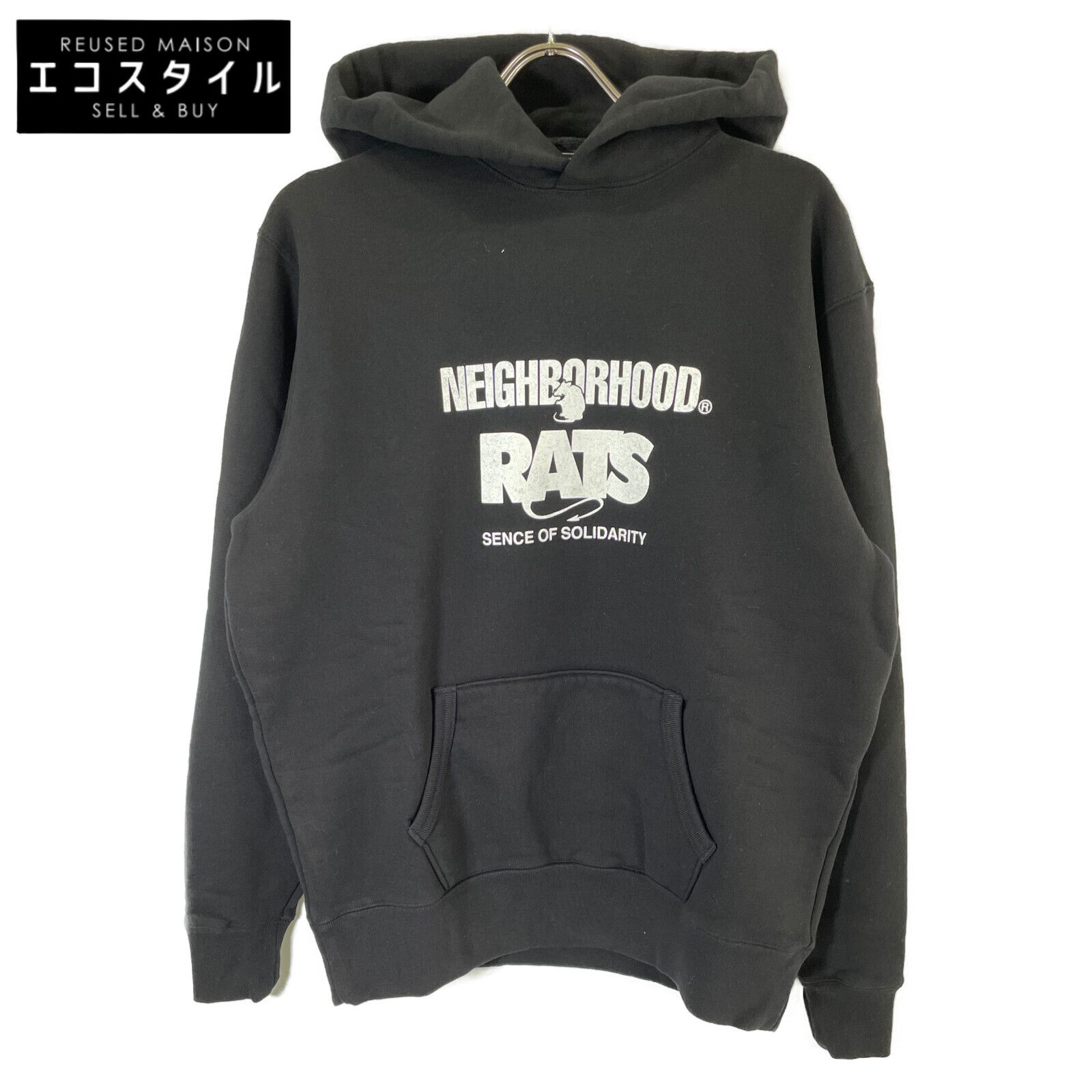 ❤ RATS ラッツ ×NEIGHBORHOOD 25 SPC-0104 ﾌﾞﾗｯｸ 20thﾌﾟﾙｵｰﾊﾞｰﾊﾟｰｶｰ ｽｳｪｯﾄ L