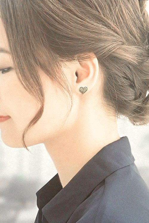 ブラウンダイヤモンド ピアス K18ブラウンゴールド K18ホワイト  