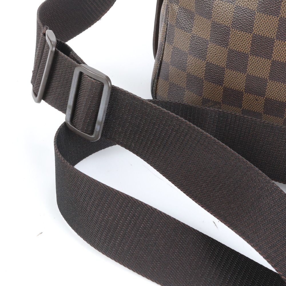 ルイヴィトン ダミエ ナヴィグリオ N45255 レザー ショルダーバッグ 斜め掛け メッセンジャー ビジネス メンズ EUE CS36-3