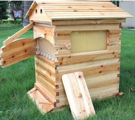 自家流動ミツバチ箱ミツバチ巣箱全自動完全セットミツバチ別荘自家流動蜜巣箱蜜脾巣