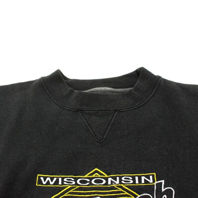 00s LOGO7 ウィスコンシン WISCONSIN カレッジ スウェット トレーナー