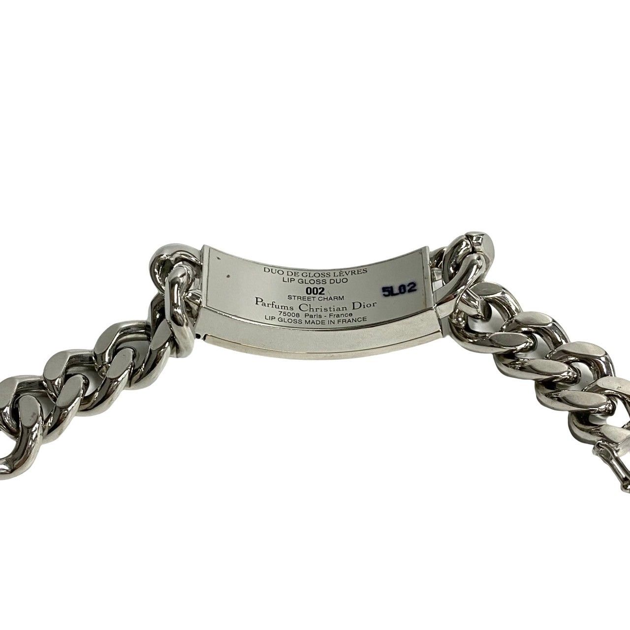 極 美品 Christian Dior ディオール グロス ブレスレット ロゴ 