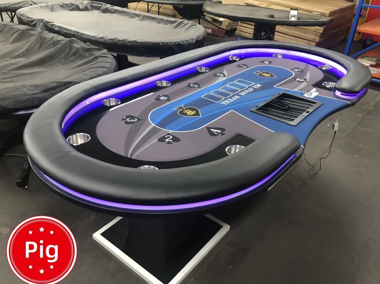 送料無料】ポーカーテーブル 折りたたみテーブル 折りたたみ脚 チップ