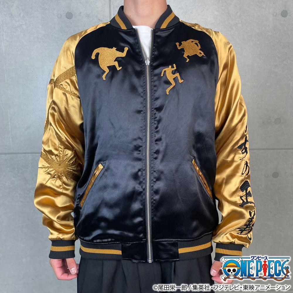 『300着限定品』　ONE PIECE FILM GOLD スカジャン　黒　L 公式300着限定完売品 ONE PIECE FILM GOLD スカジャン M - メルカリ