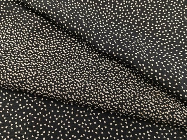 平和屋着物▽小紋 単衣 斜線文 黒地 洗える着物 CAAV3177ut