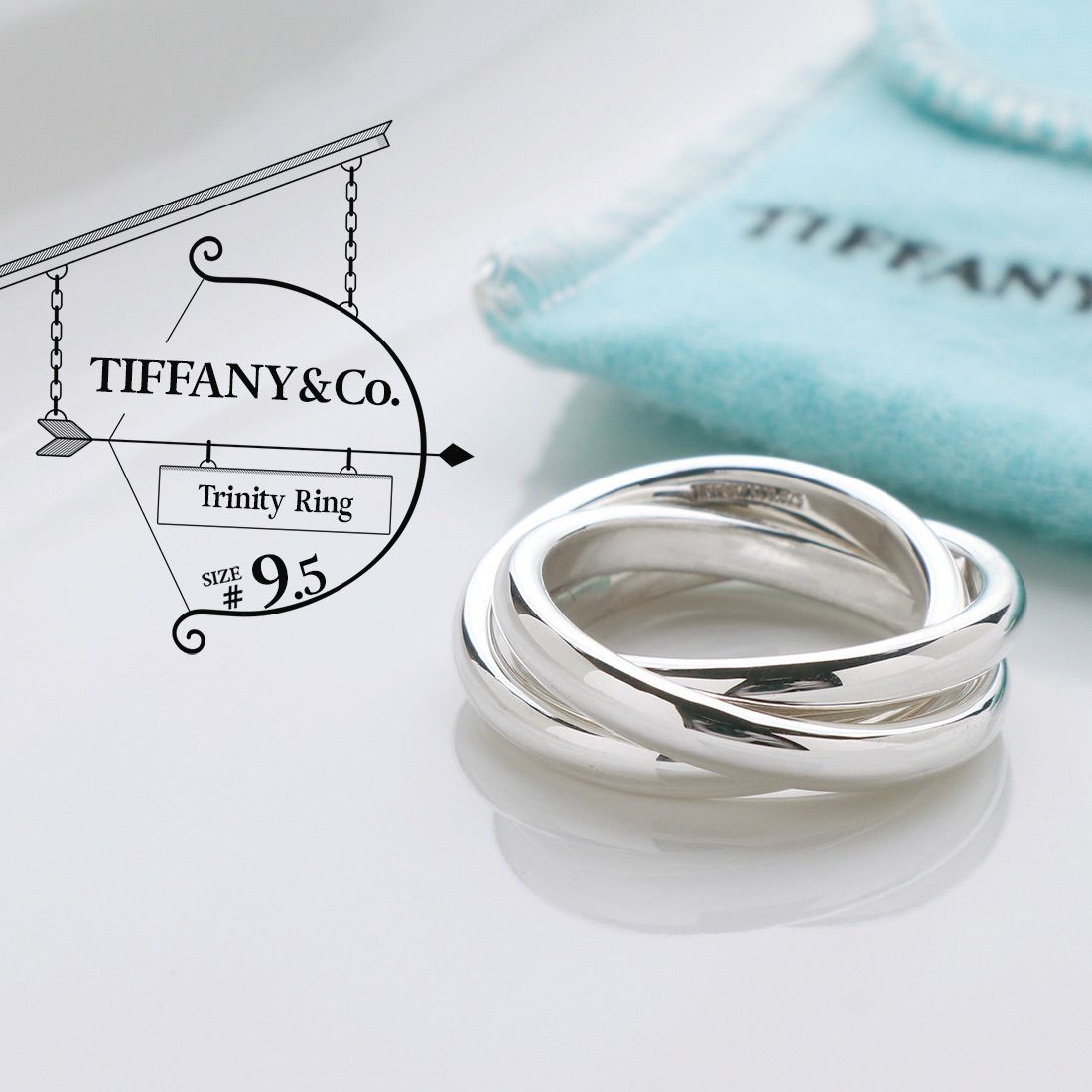 TIFFANY&Co./ファクアンドアイ／リング／シルバー925/SV925×K18/ティファニー 蒸し暑い