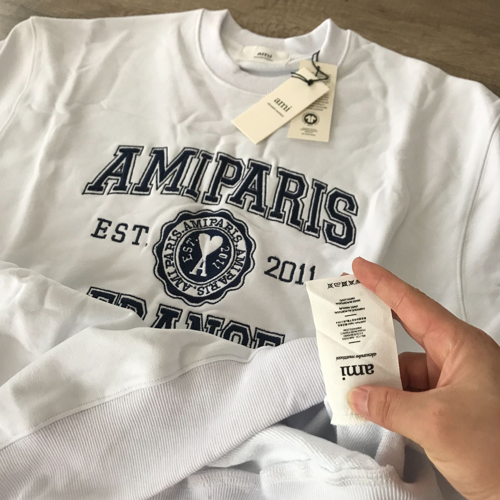 トップス『最終値下げ』AMIParis アミパリス ami Tシャツ ホワイト - T 