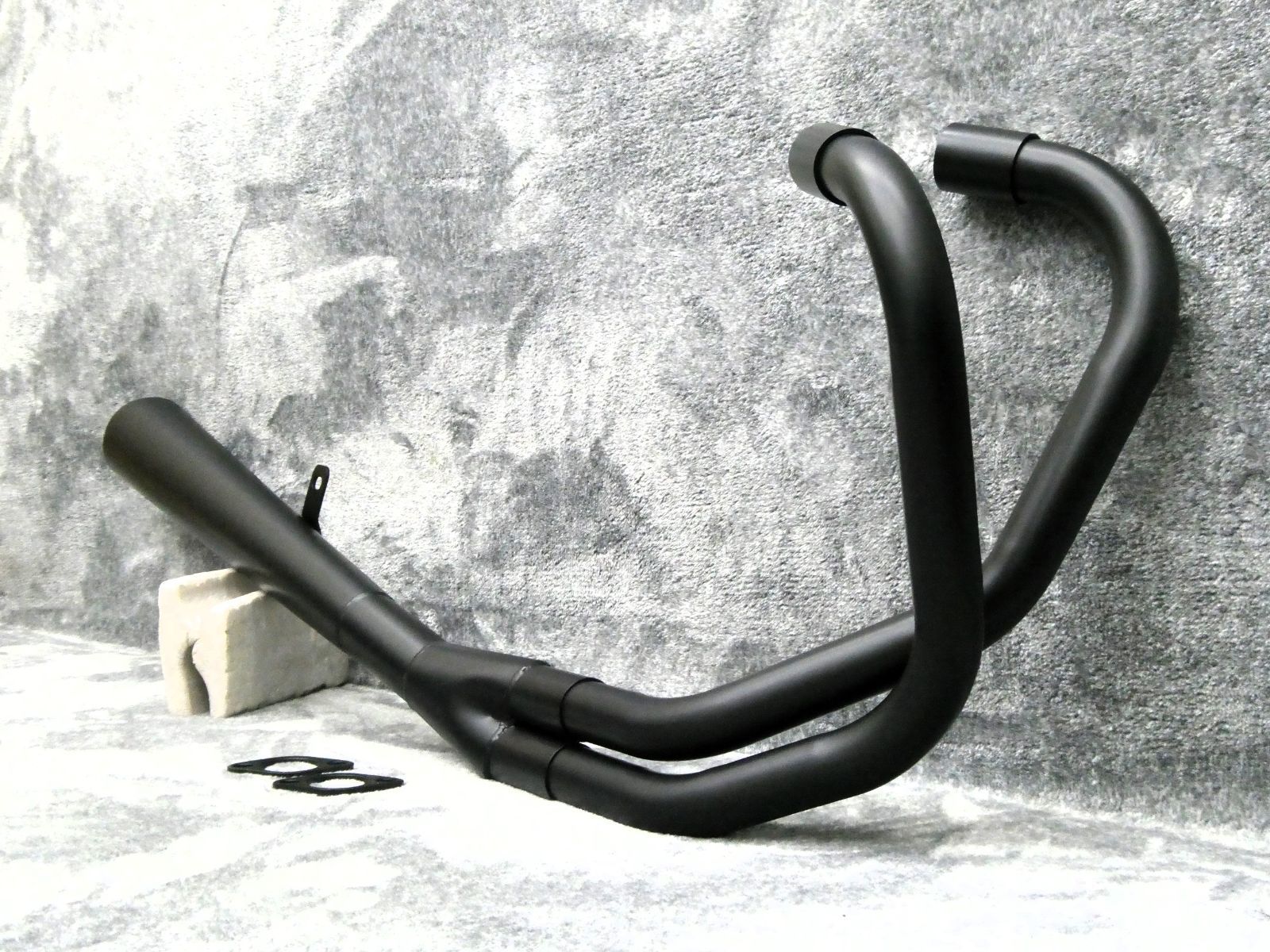 ホークⅡ【ナカノ】 マフラー クロスメガホン TN黒 / CB250T CB400T