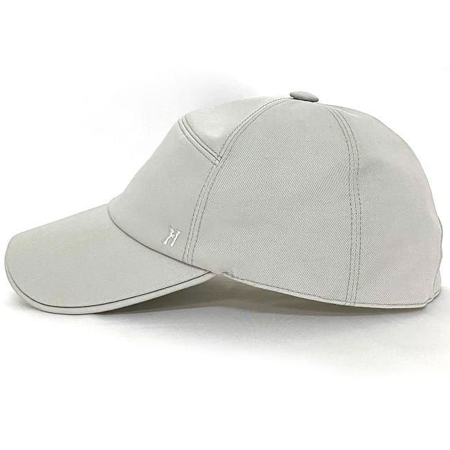エルメス　キャップ　グレー エルメス キャップ グレー ネバダ セリエボタン 帽子 美品