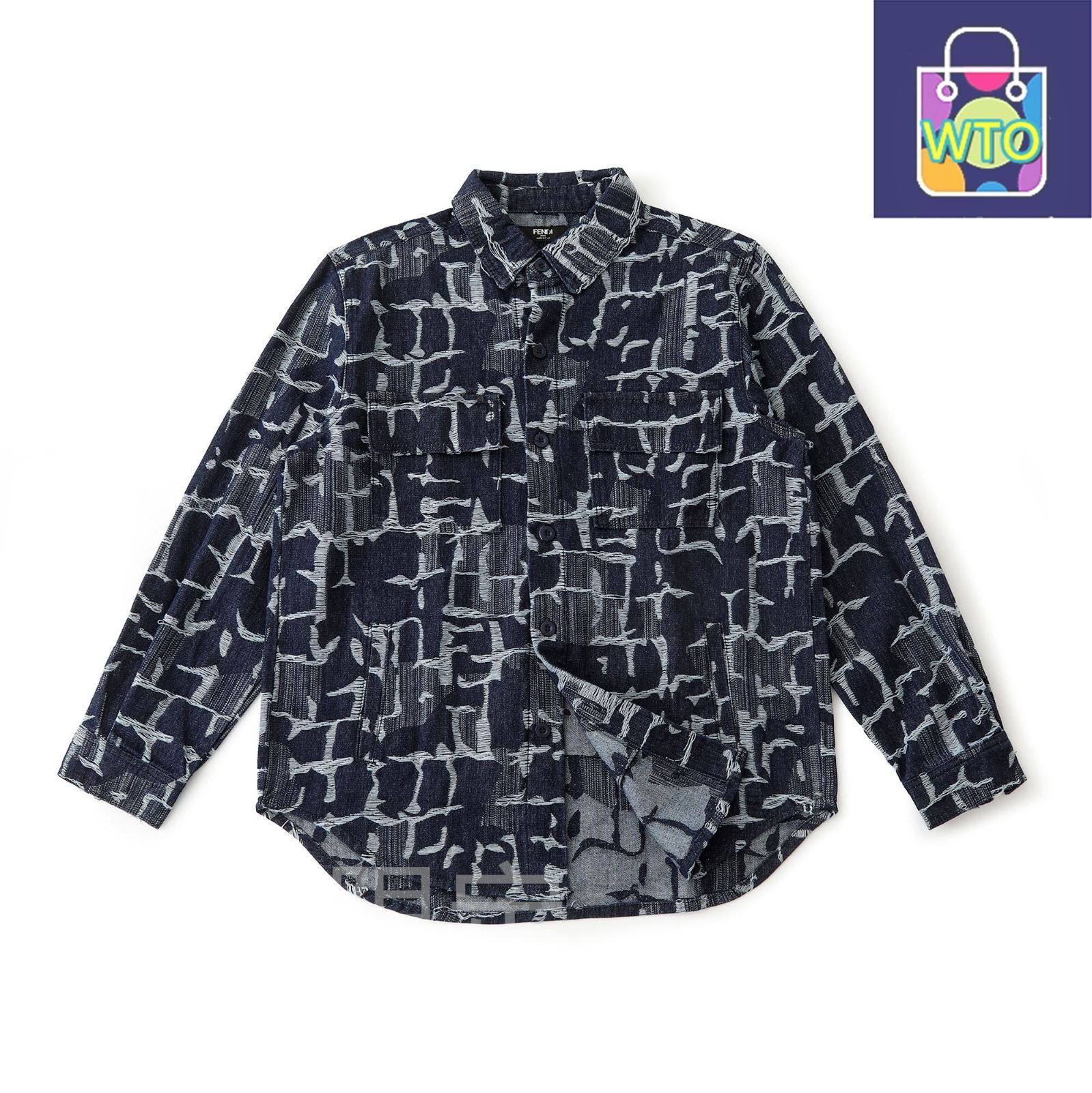 国内配送【FENDI】FF デニムジャケット 試着のみ FENDI 24SS FF柄 
