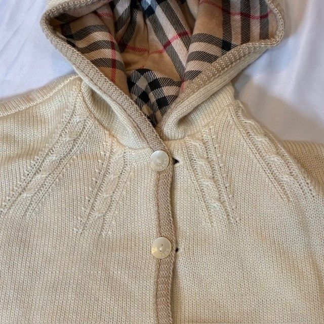 バーバリー 新生児～ BURBERRY LONDON 豪華リバーシブルベビーポンチョ