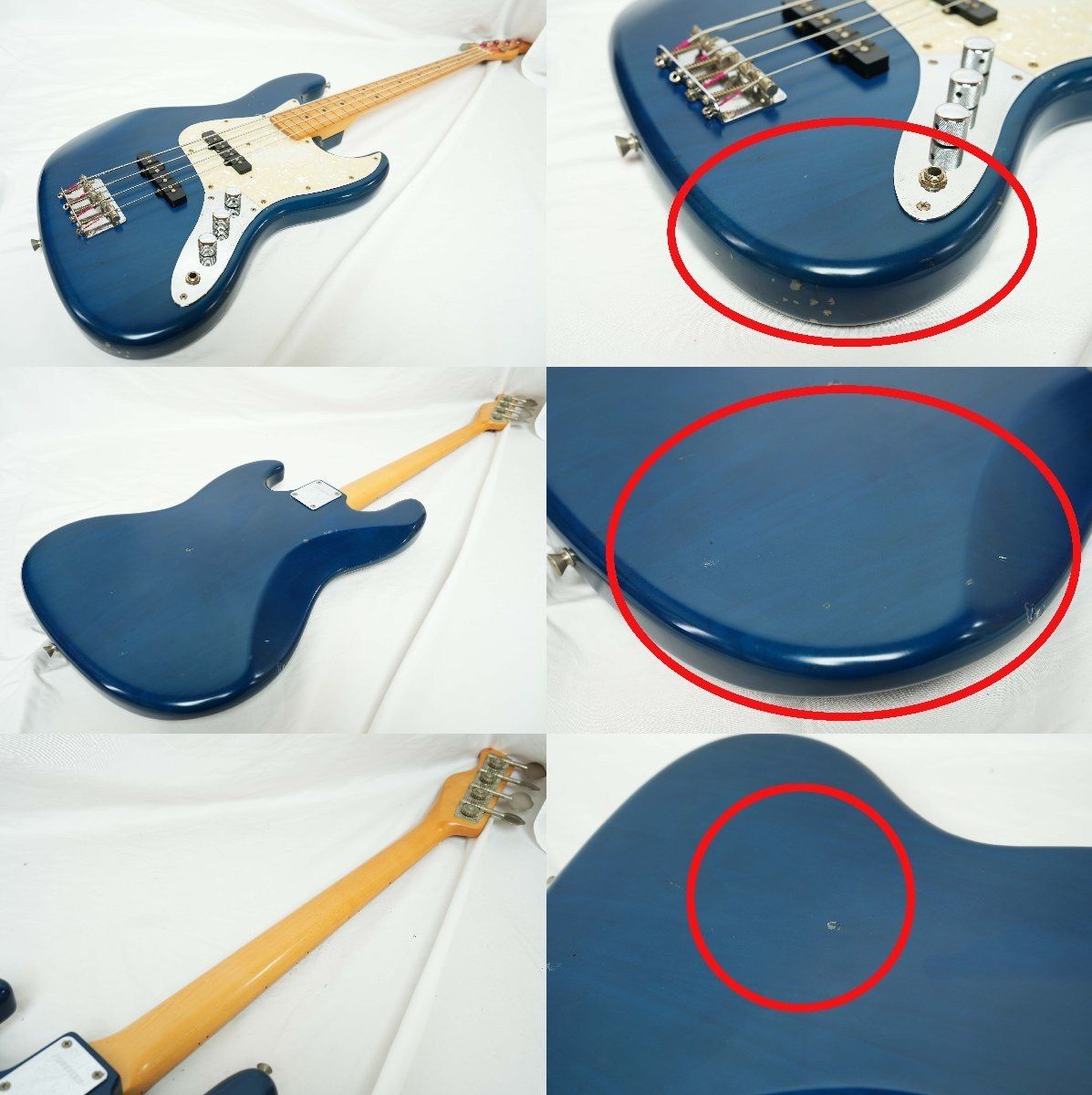☆FERNANDES☆JBT-65 ブルー JAZZ BASS GLAY JIROモデル風