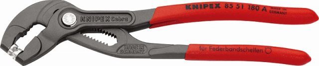 クニペックス(KNIPEX)スプリングホースクリッププライヤー180mm 8551-180A